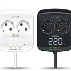 محافظ برق دیجیتال 2 خانه ارت دار یخچال و فریزر