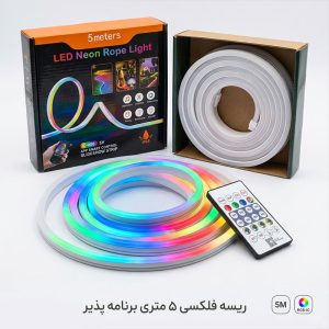 ریسه نئون فلکسی 5متری برنامه پذیر